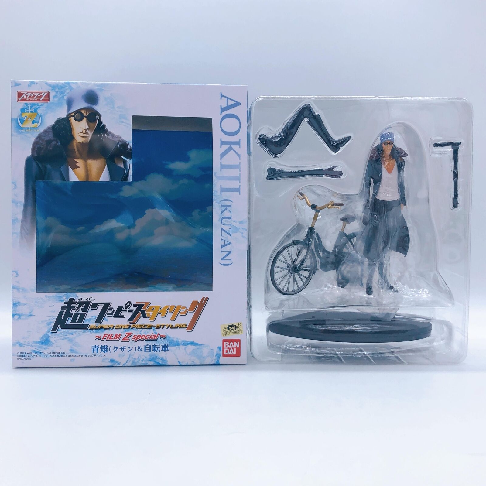 ONE PIECE Aokiji Kuzan & Bicycle Set Super One Piece Styling FILM Z special [BANPRESTO]