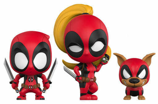 DEADPOOL Lady Deadpool ＆Kidpool ＆ Dogpool (Set of 3) Cosbaby Size S [Hot Toys]