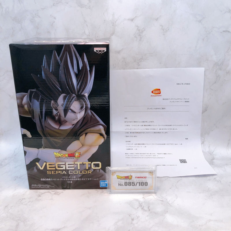 Dragon Ball Super Super Saiyan Vegetto Final Kamehameha !! Sepia Color Ver.1 [BANPRESTO]