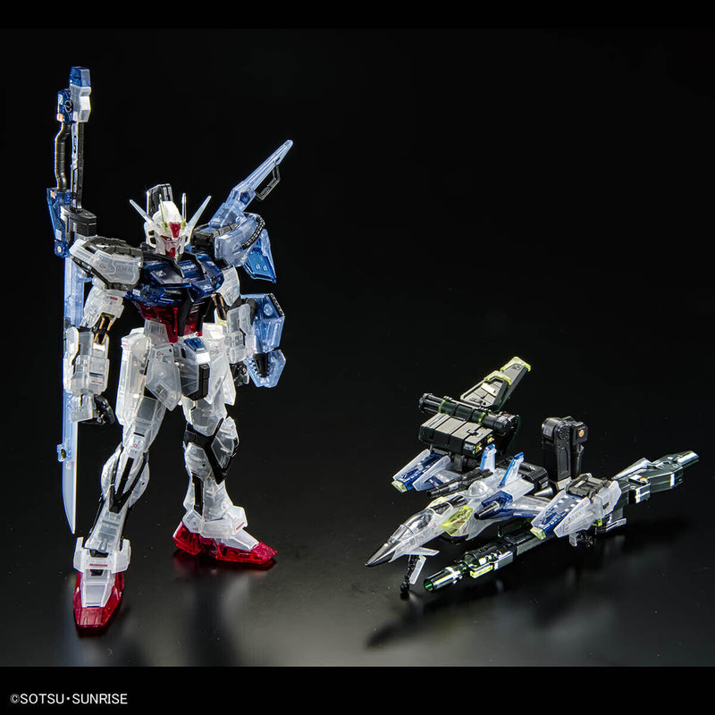 RG 1/144 Aile Strike Gundam & Skygrasper Launcher / Sword Pack Set [Clear Color] [Gundam Base Limited] 「Mobile Suit Gundam SEED」