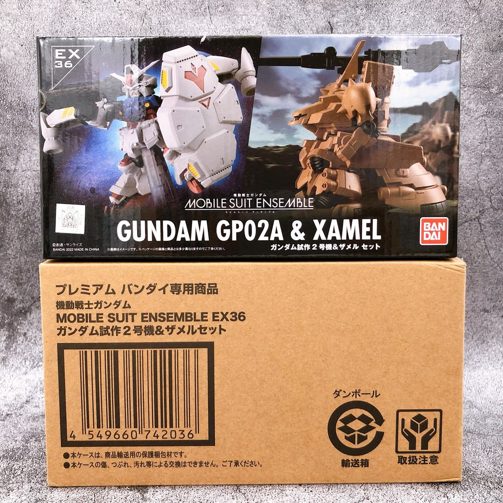 Mobile Suit Gundam MOBILE SUIT ENSEMBLE EX36 Gundam GP02A & XAMEL Set  [Premium Bandai]