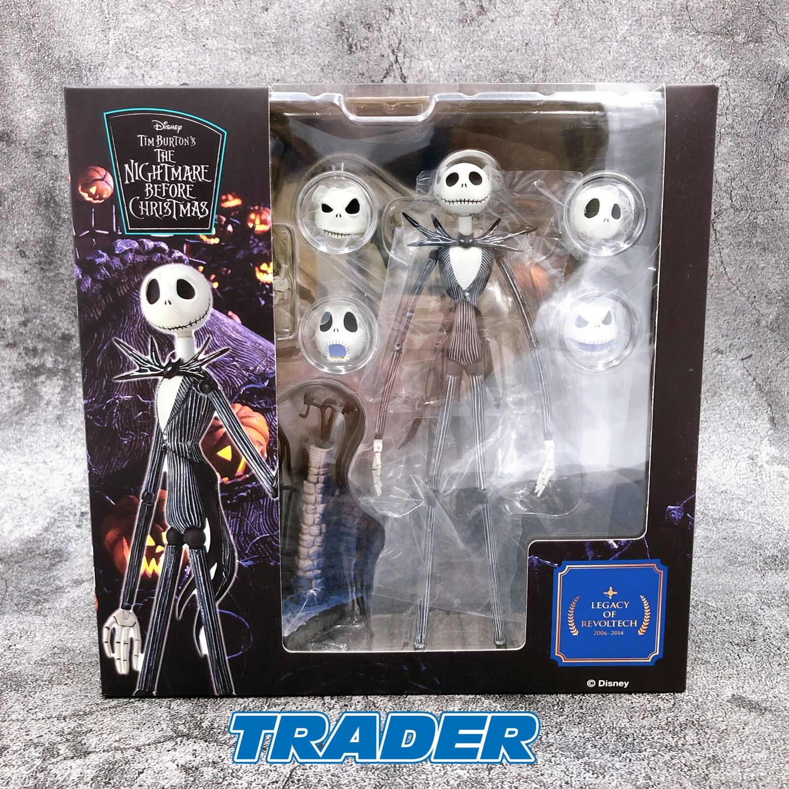 Nightmare Before Christmas Jack Skellington 【Phosphorescent Ver.】 Legacy of Revoltech [Kaiyodo]