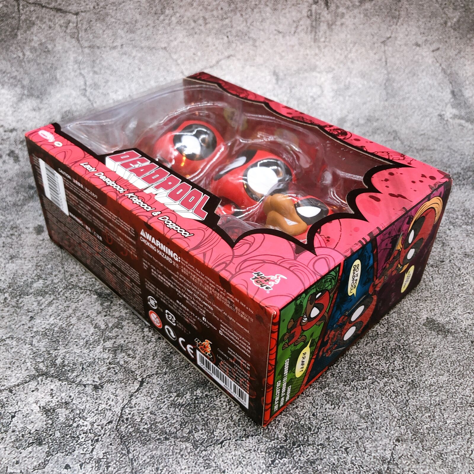 DEADPOOL Lady Deadpool ＆Kidpool ＆ Dogpool (Set of 3) Cosbaby Size S [Hot Toys]