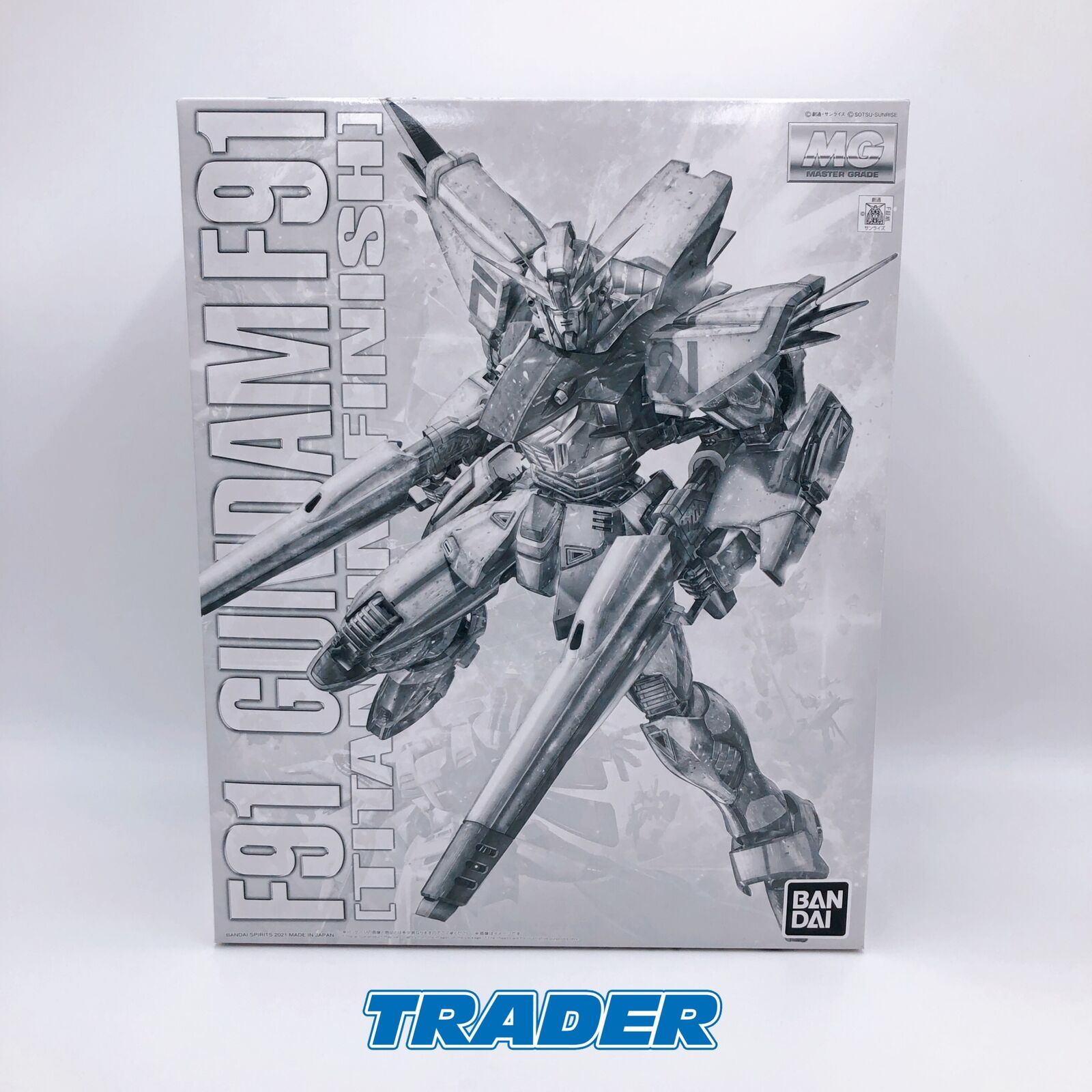 MG 1/100 Gundam F91 Ver.2.0 [Titanium Finish] [Premium Bandai]