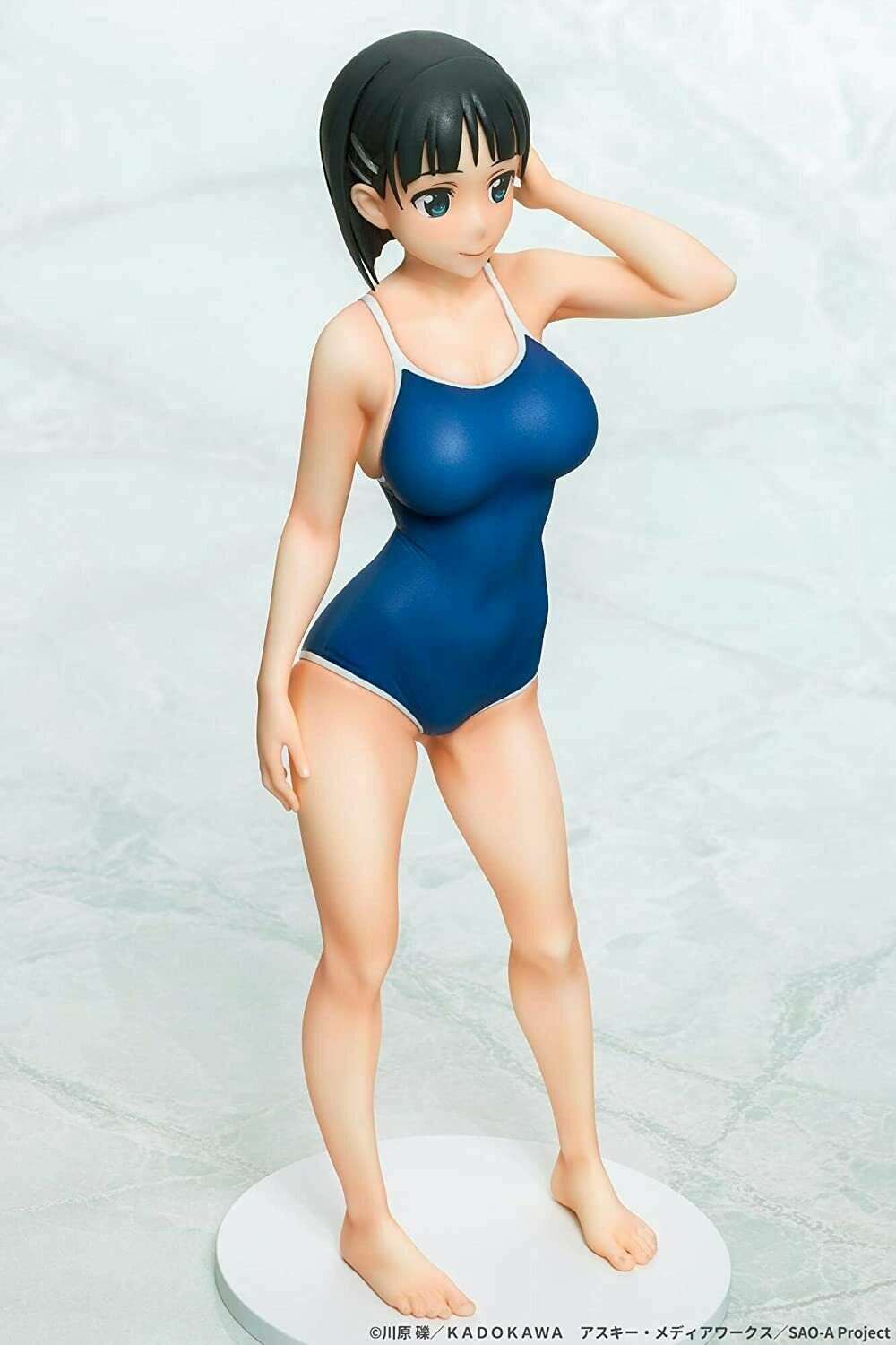 Sword Art Online Kirigaya Suguha Navy School Swimsuit Ver. 1/7 Scale [Q-six]