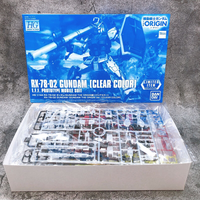 HG 1/144 RX-78-02 Gundam (GUNDAM THE ORIGIN) [Clear Color] <Limited Item>