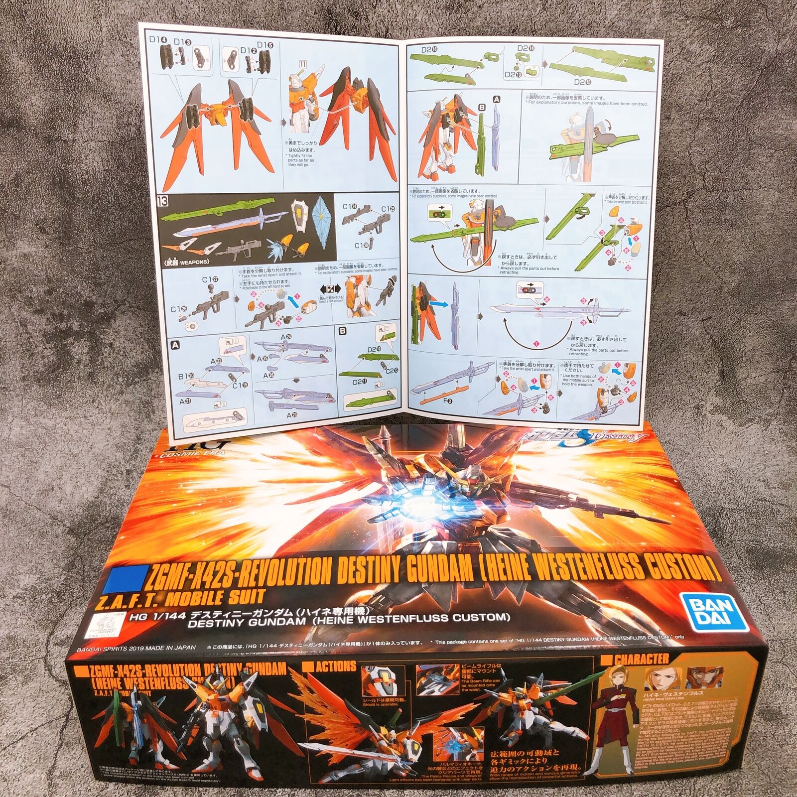 HGCE 1/144 Destiny Gundam (Heine Westenfluss Custom)