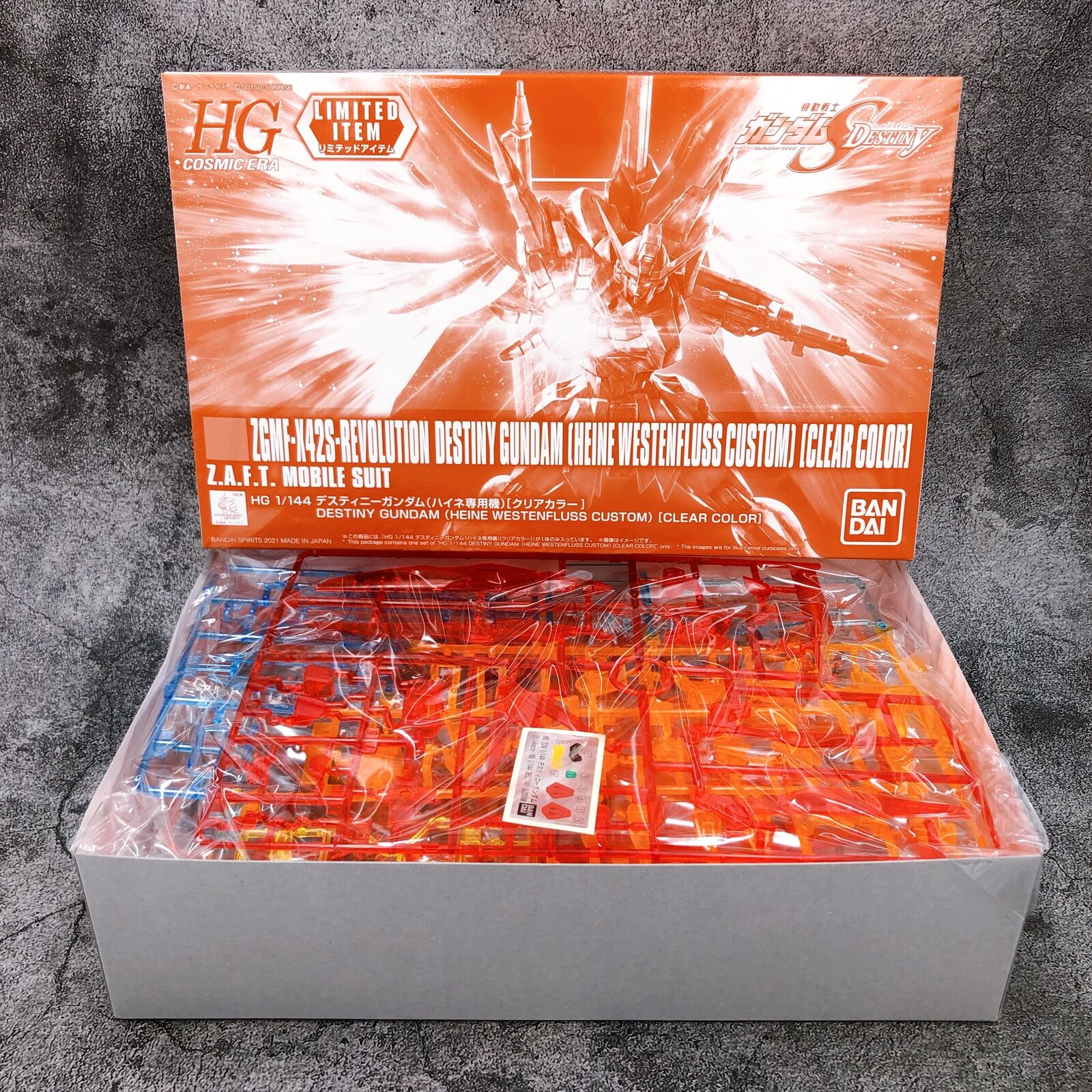 HGCE 1/144 Destiny Gundam (Heine Westenfluss Custom) [Clear Color] <Limited Item>