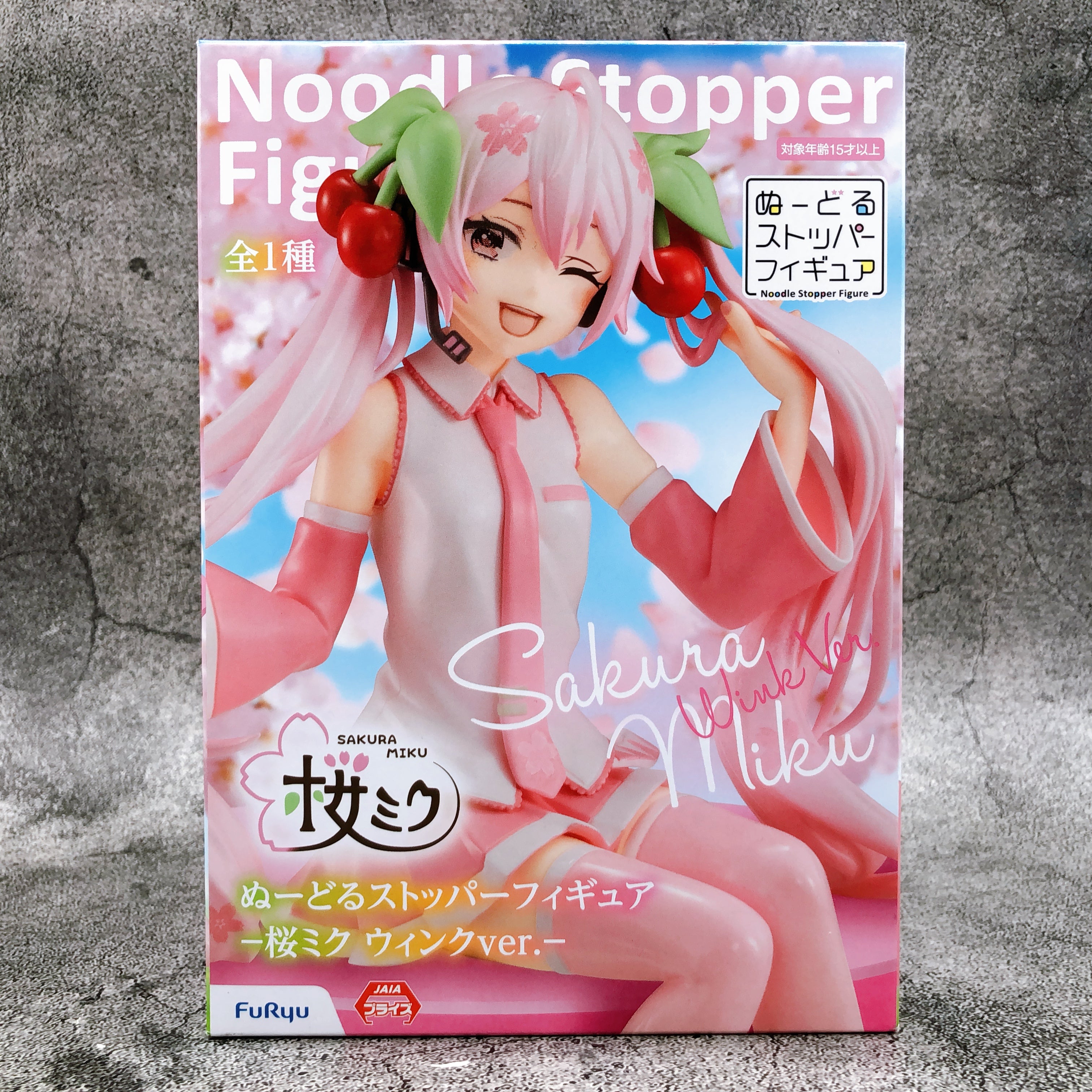 Hatsune Miku Sakura Miku Wink ver. Noodle StopperFigure [FuRyu]