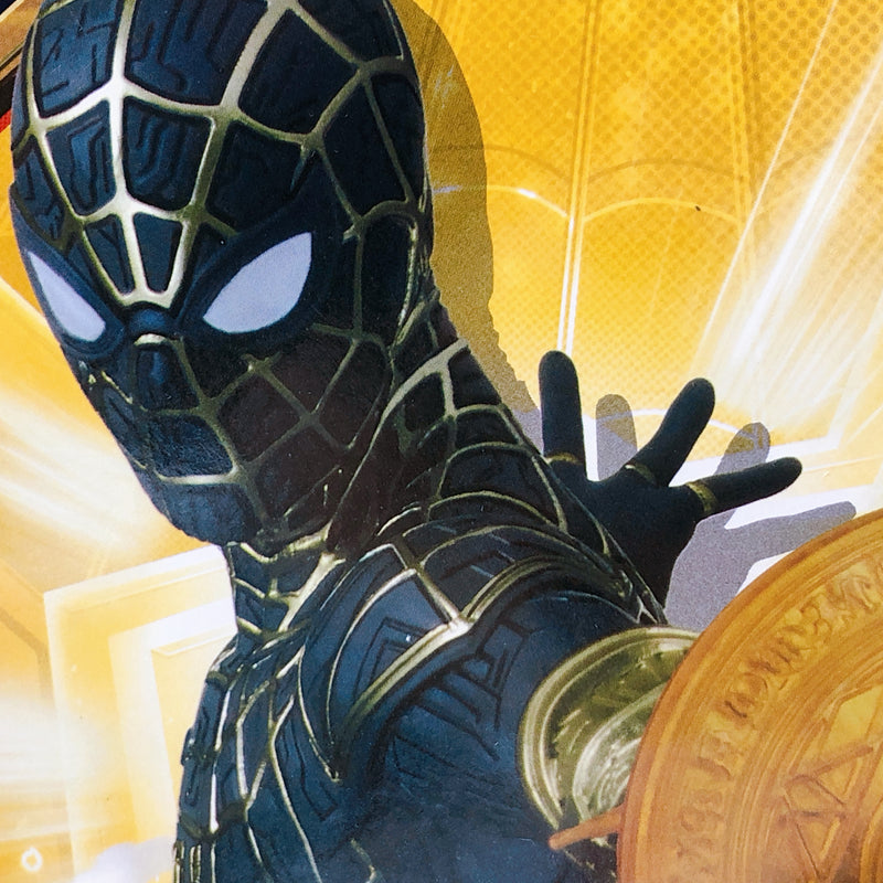 Spider Man No Way Home Spider Man Black & Gold Suit (with Web Shooter) Super Premium Figure [SEGA]
