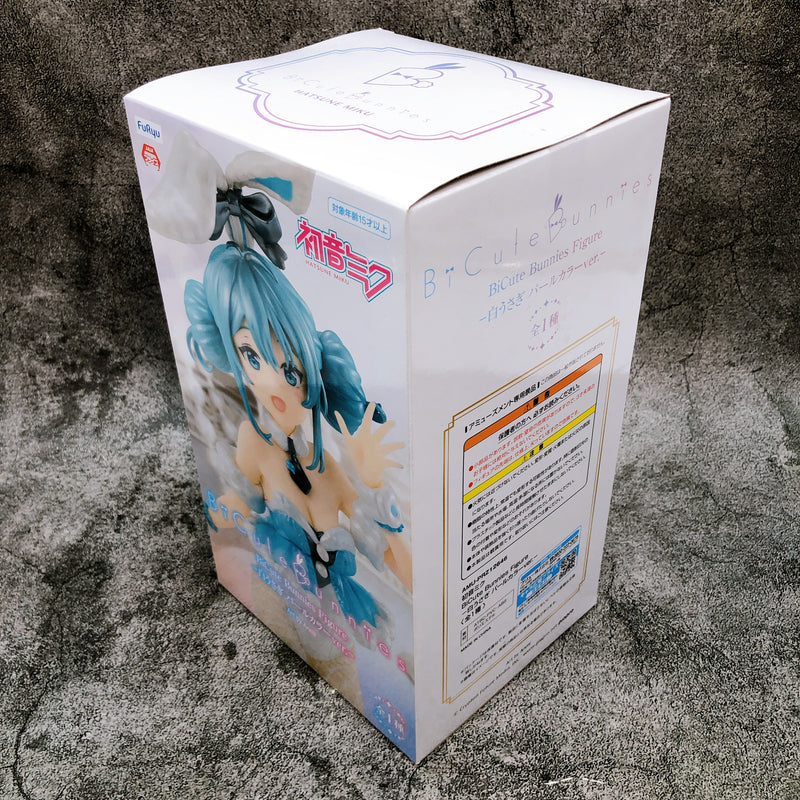 Hatsune Miku White Rabbit Pearl Colorver. BiCute Bunnies Figure [FuRyu]