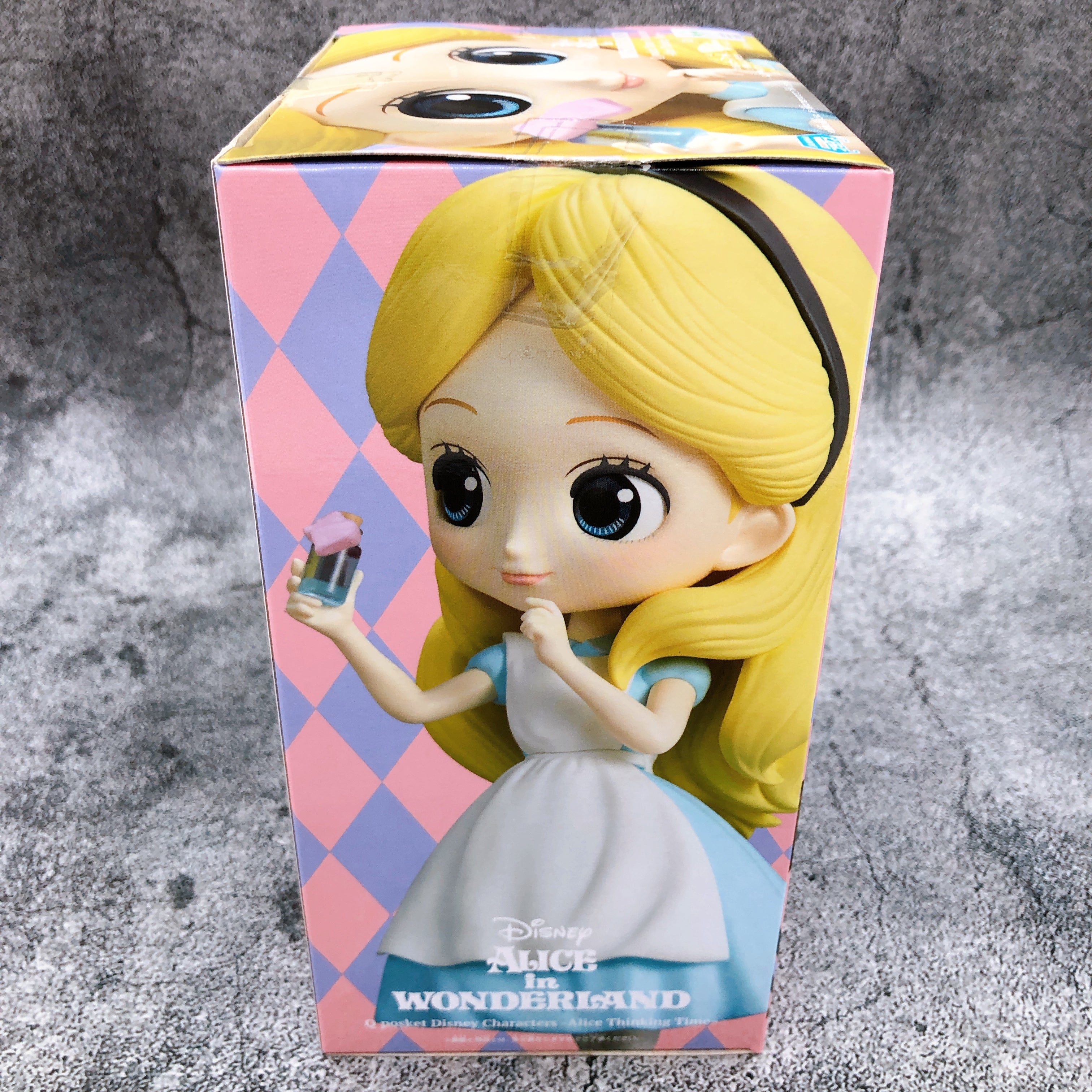 DISNEY Alice in Wonderland Alice Q posket Disney Characters -Alice Thinking Time- [BANPRESTO]