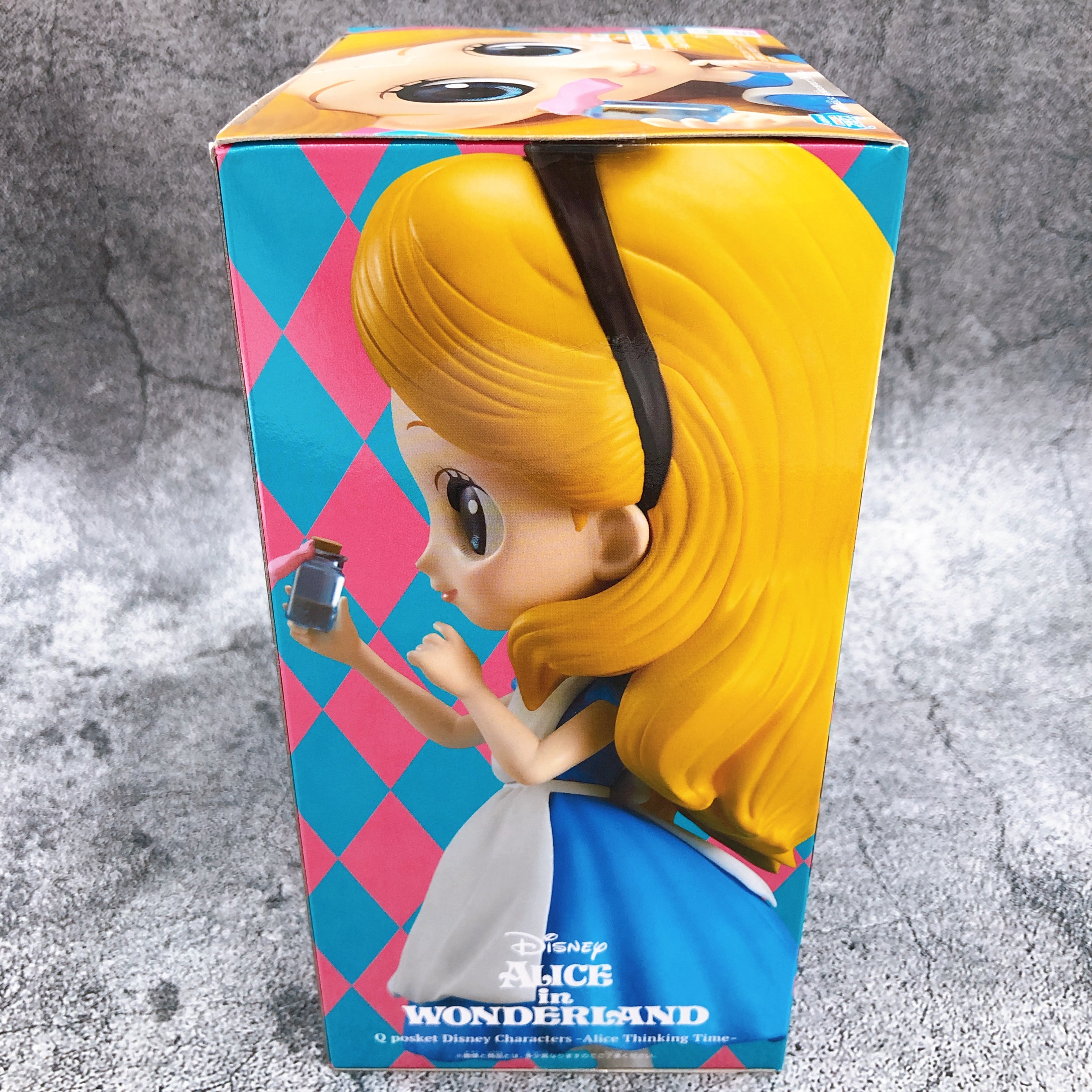DISNEY Alice in Wonderland Alice Q posket Disney Characters -Alice Thinking Time- [BANPRESTO]