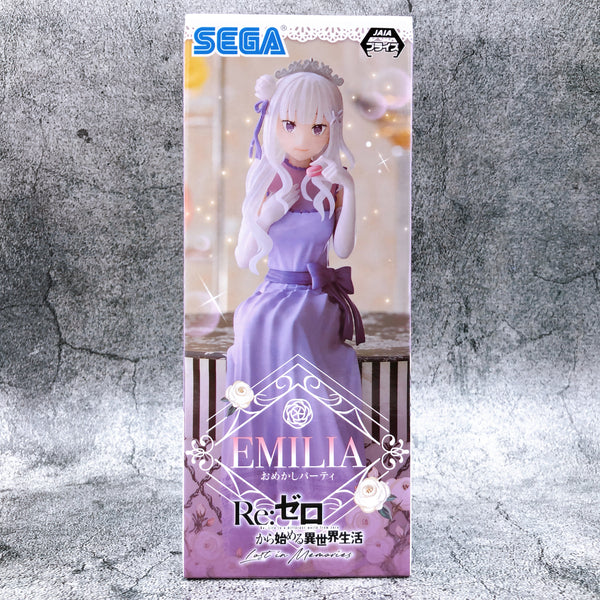 Re:Zero Starting Life in Another World Lost in Memories Emilia Dressed Party Chokonose Premium Figure [SEGA]