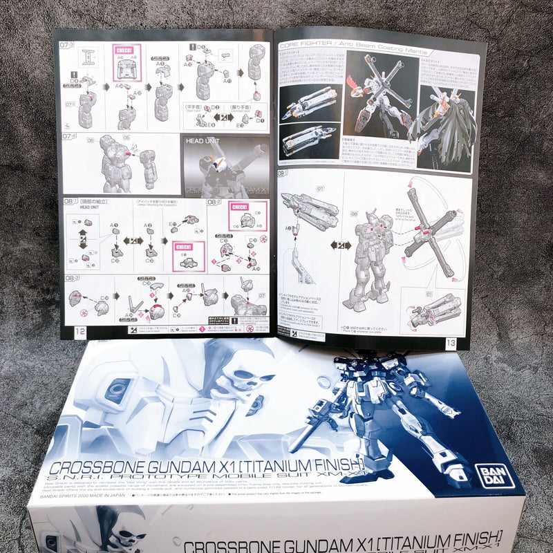 RG 1/144 Crossbone Gundam X1 [Titanium Finish] [Premium Bandai]